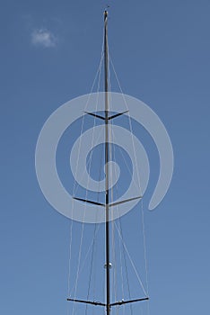 Boat mast close up