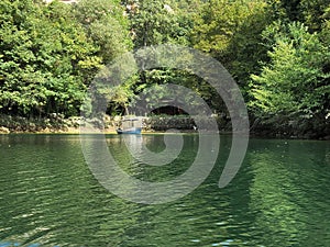 A Boat in Matka Lake North Macedonia