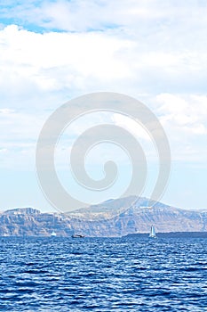 from the boat in mediterranean sea sky