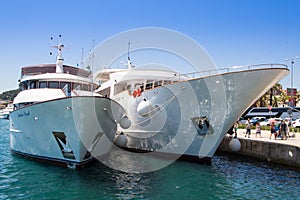 Ships in port. Split - Croatia