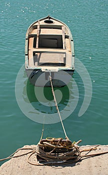 Boat at the mooring photo