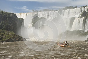 Boat Near Iguassu Falls photo