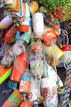 Boat and net floats