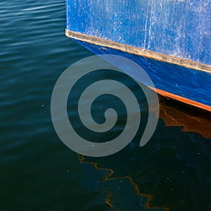 Boat nose abstract detail