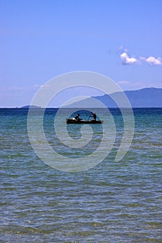 Boat in nosy mamoko madagascar