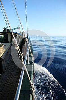 Boat on ocean