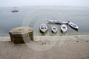 Boat pattern at ganga river at varanasi