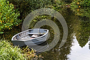 Boat on a pond
