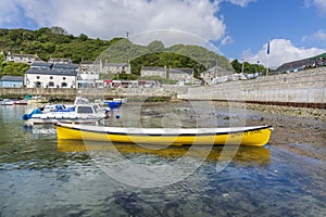 Boat in Porthlevan historic fishing port
