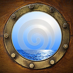 Boat porthole photo