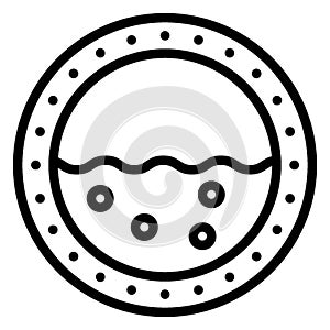 Boat porthole Vector Icon which can easily edit