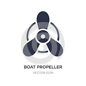 boat propeller icon on white background. Simple element illustration from Transport concept