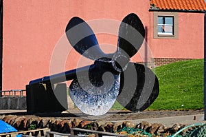 A boat propellor in Dunbar harbour
