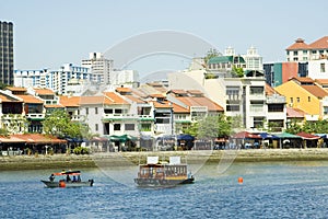 Boat Quay at Singapore River