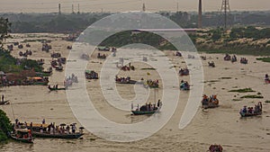 Boat Race festival on the Dhaka Buriganga River