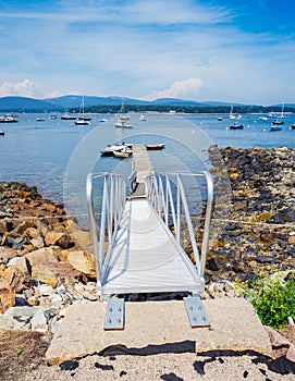 Boat ramp in Southwest Harbor Maine