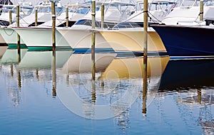 Ein Boot reflexionen 
