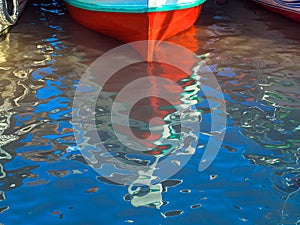 Boat reflections