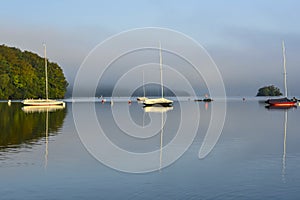 Boat reflections