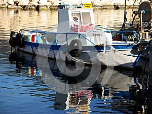 Boat reflections