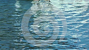 Boat Reflections on the Sea Water