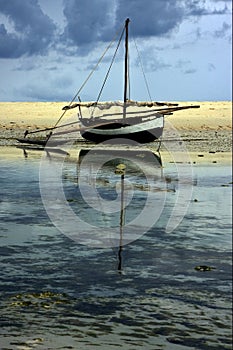 boat and reflex photo