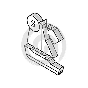 boat rental isometric icon vector illustration sign