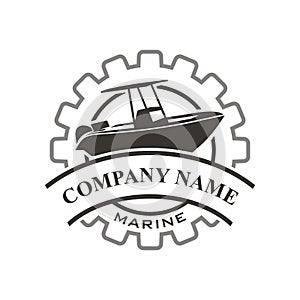 Boat repair logo