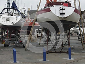 Boat repair in Normandy France