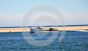 Boat Returns to Harbor