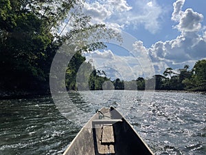 Boat Ride Amazonas Ecuador South America