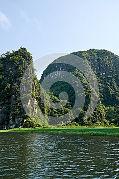 Boat ride in Tam Coc