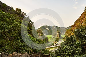 Boat ride in Tam Coc