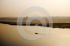 Boat on the River Ganges
