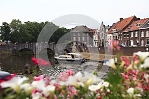 Boat on the river at Holand photo