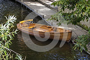 Boat on the River Stour in Dedham, Essex