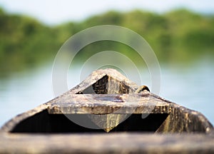 Boat& x27;s head upclose