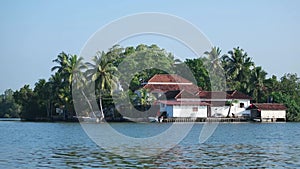 Boat safari in lake in Sri Lanka