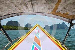 Boat sail at Phang Nga Bay