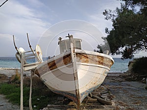 Boat in SAMOS island