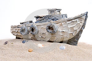 Boat in the sand