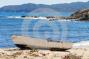 boat on the sand