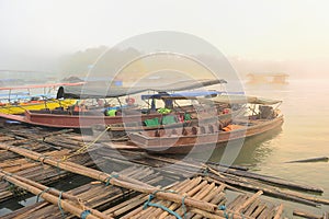 Boat at sangklaburi Thailand