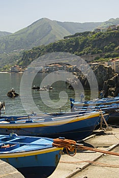Boat on Scilla, great landscape