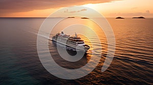 boat in the sea generated by AI tool