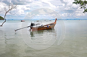 Boat on the sea in thailand