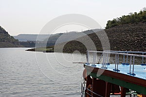 Boat shikhar  in the watet dam water storage project