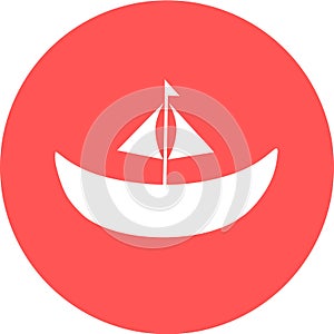 Boat. ship icon, cruise ship - vector boat illustration, sea travel symbol. Boat logo