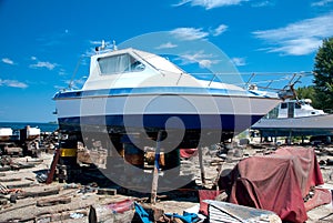 Boat on shore