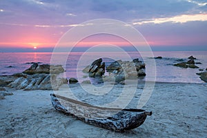 Boat on the shore of Lake Malawi - Malawi